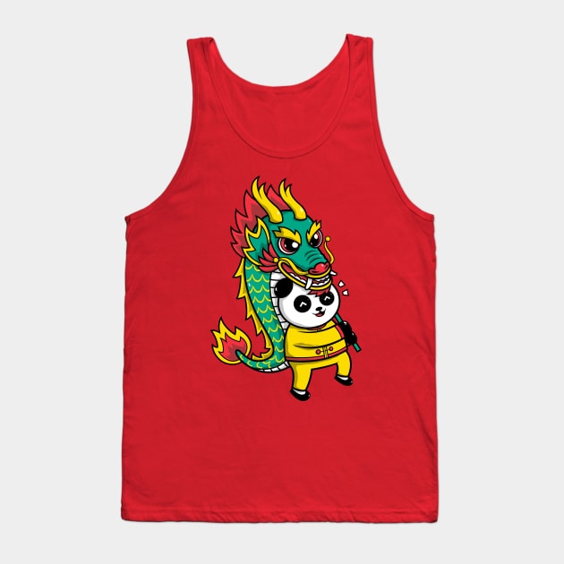 Dragon Dancer Panda Tank Top by krisren28